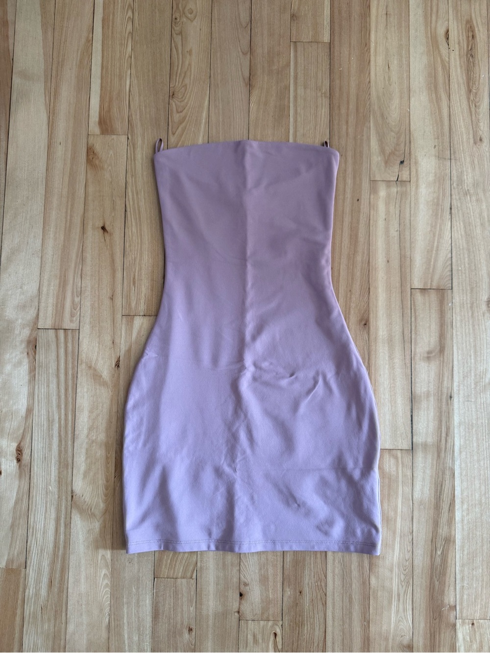 Babaton Strapless Lilac Bodycon Mini Dress